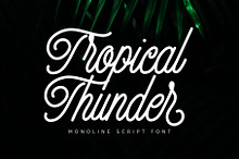 Tropical Thunder-Monoline Script