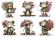 Whimsical Spring Frog Clipart, an Illustration by Dream Creation (Thumbnail 6 of 7)