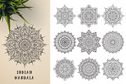 300 Vector Mandala Ornaments, a Decorative Illustration by pixaroma (Thumbnail 9 of 49)