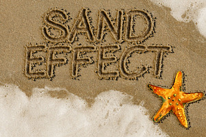 Sand Writing Photoshop Action