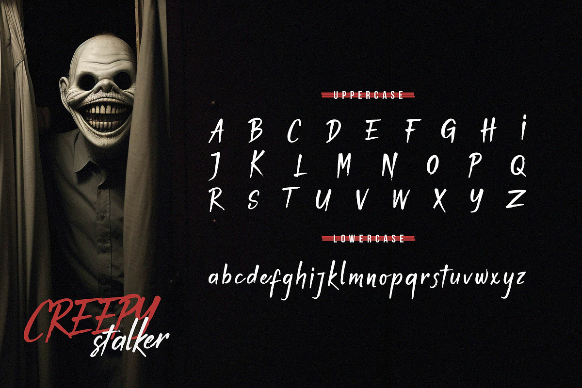Death Rattle | Brush Horror Display, a Handwritten Font by Denustudios (Photo 10 of 14)
