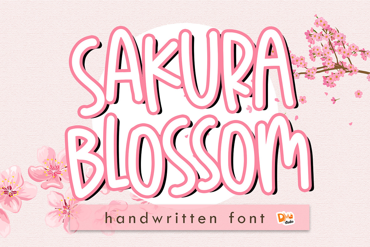 Sakura Blossom, a Sans Serif Font by Dm Studio (Photo 1 of 6)