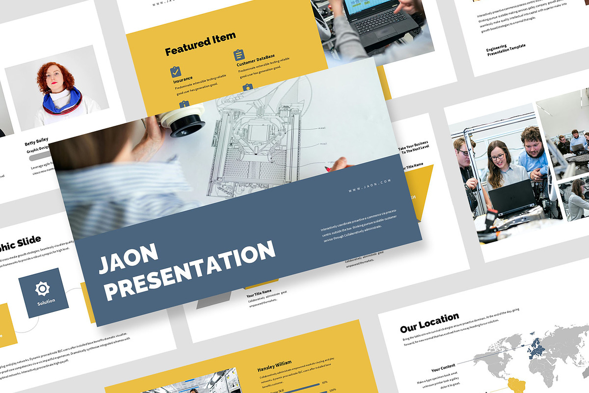 Jaon Engineering Business PowerPoint, a Presentation Template by Punkl Camp (Photo 1 of 9)