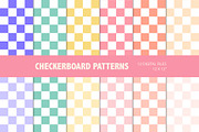 Summer Checkerboard Patterns, a Pattern Graphic by Patterns for Dessert (Thumbnail 1 of 5)