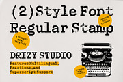 TypedeerMono - Typewriter Stamp Font, a Slab Serif Font by Drizy (Thumbnail 2 of 10)