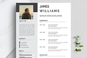Professional Resume CV Template, a Resume Template by Blackcloud_Creations (Thumbnail 3 of 8)
