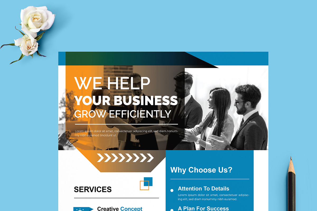 Business Marketing Flyer Design, a Flyer Template by MightyDesign (Photo 2 of 8)