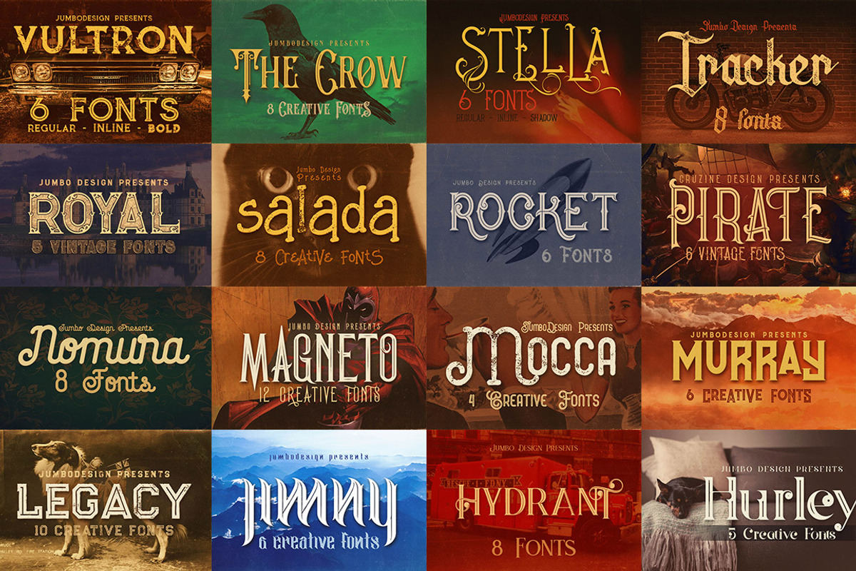SALE Fonts & Graphics MegaBundle preview 2