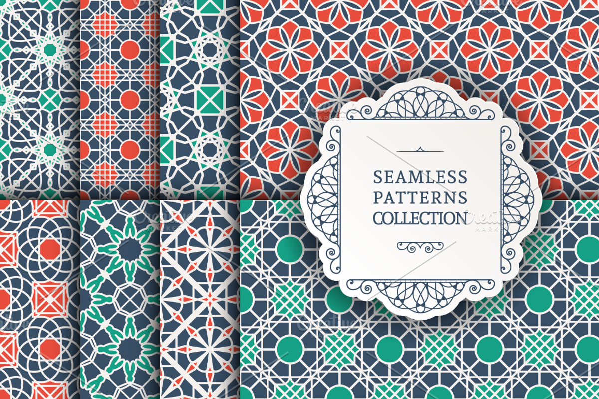 8 Seamless Patterns, a Pattern Graphic by dacascas (Photo 9 of 9)