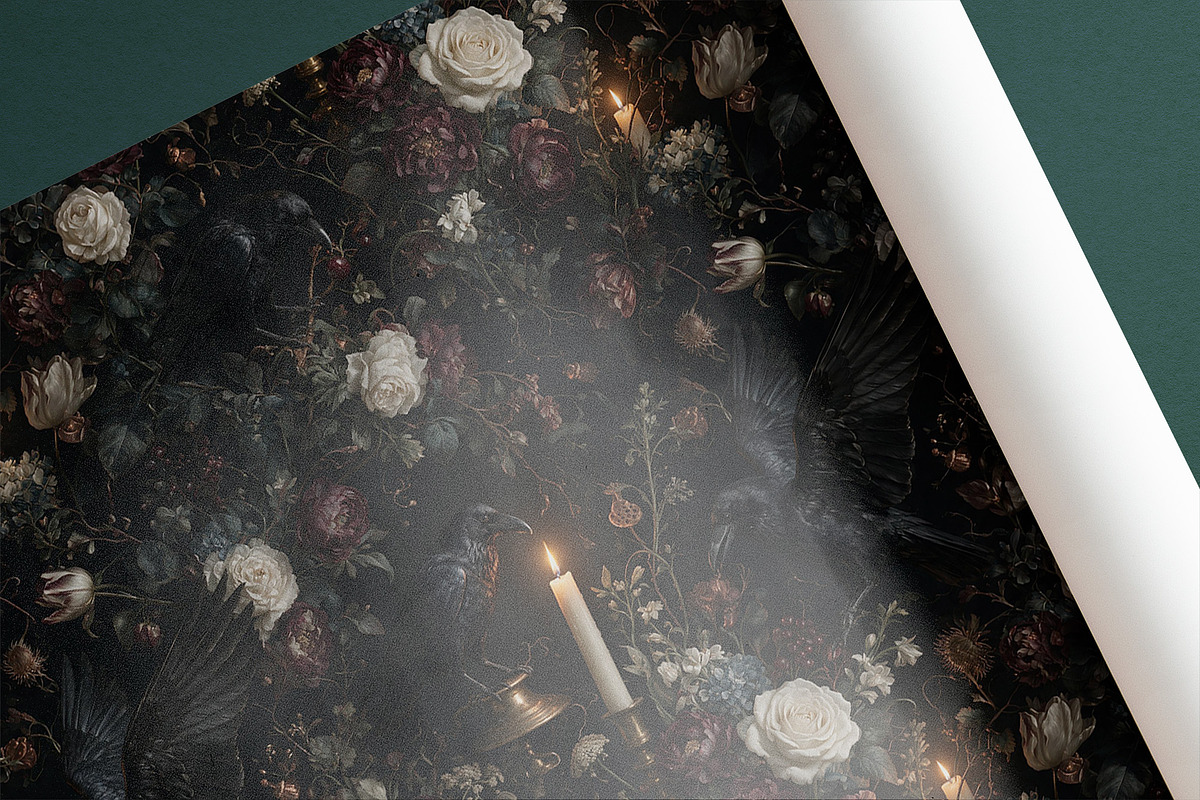 RAVEN'S NIGHT Seamless Pattern, a Pattern Graphic by AYAKA Studio Co. (Photo 8 of 10)