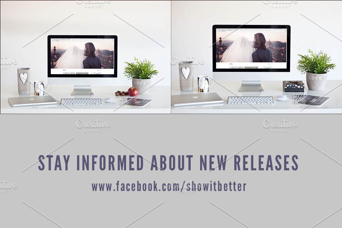 ★ love ★ 6 iMac photo mockups, a Device Mockup by show it better (Photo 5 of 5)