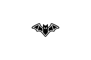 Bat Silhouette Vector Graphic, an Animal Illustration by Vectorium Studio