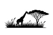 Giraffe Safari Silhouette Vector Bun, an Illustration by Designer_Momina (Thumbnail 21 of 51)