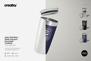 20oz Stainless Steel Tumbler Mockup, a Cups & Container Mockup by creatsy5 (Thumbnail 1 of 17)