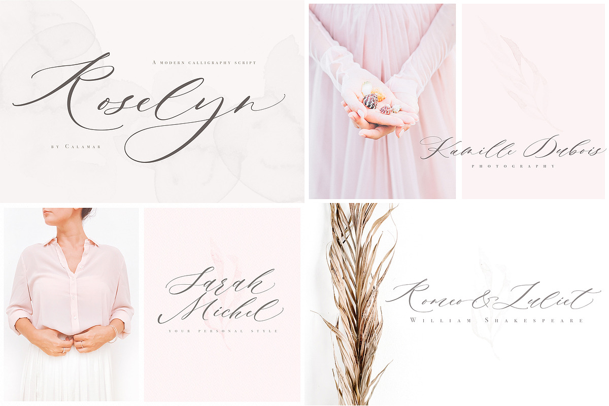 The Wedding Calligraphy Font Bundle, a Script Font by Calamar Studio (Photo 16 of 18)