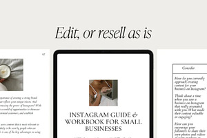 PLR Instagram Guide And Workbook