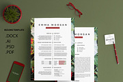 Banana Inflorescense Resume M, a Resume Template by Showy68 Template (Thumbnail 5 of 5)