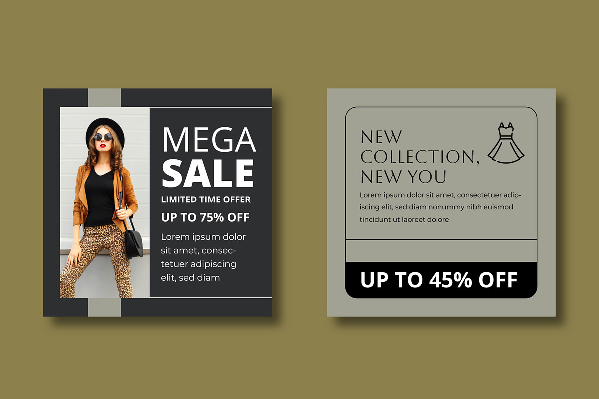 Fashion Sale Social Media Post, a Social Media Template by MightyDesign (Photo 4 of 8)