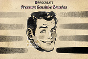 Procreate Vintage Halftones Brushes, a Brush Add-On by DiBrush Studio (Thumbnail 3 of 7)