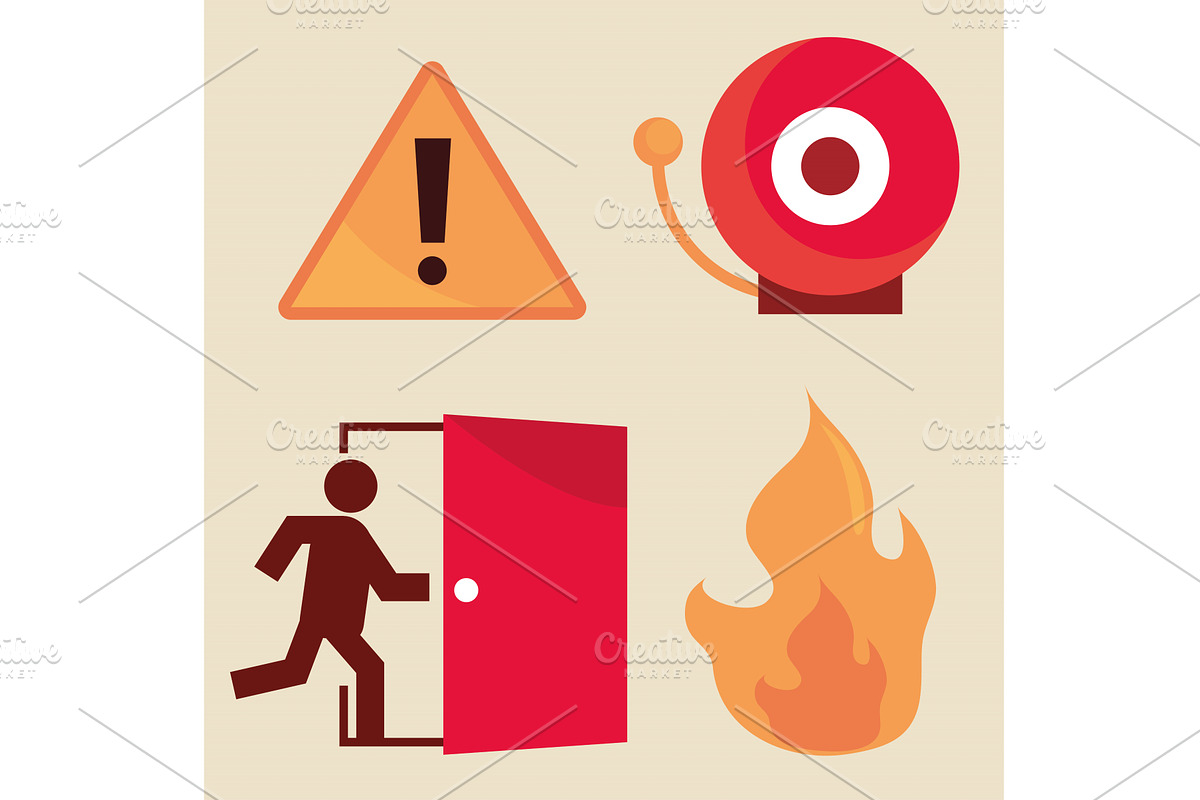 set of emergency, an Object Illustration by studiogstock