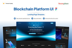 Blockchain Platform Landing Page, a Landing Page Template by Font Kingdom