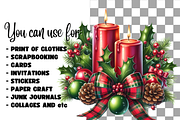 Traditional Christmas clipart, a Seasonal Illustration by AnetArtStore (Thumbnail 7 of 10)