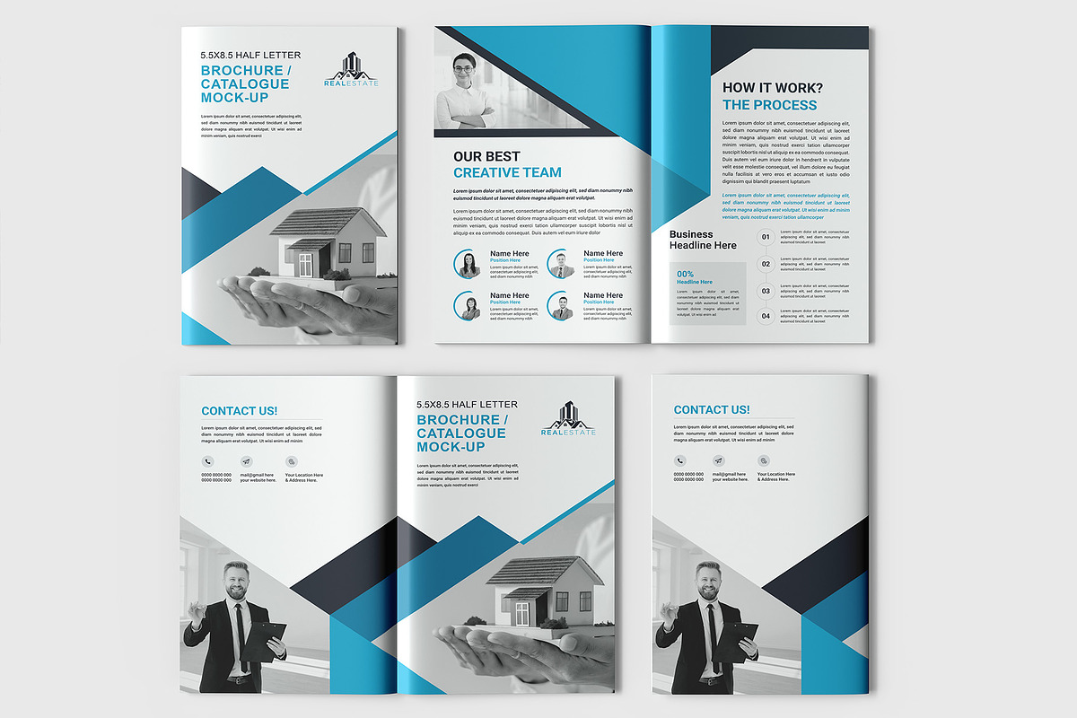 5.5x8.5 Brochure / Catalogue Mockup, a Books & Magazine Mockup by Illusiongraphic (Photo 8 of 22)
