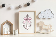 Coquette Coastal Clipart Bundle, an Illustration by CreationArt (Thumbnail 4 of 9)