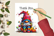 Whimsical Colorful Gnome Clipart, an Illustration by Creative Art (Thumbnail 8 of 11)