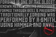Forged Font Family, a Sans Serif Font by Hemphill Co (Thumbnail 8 of 10)