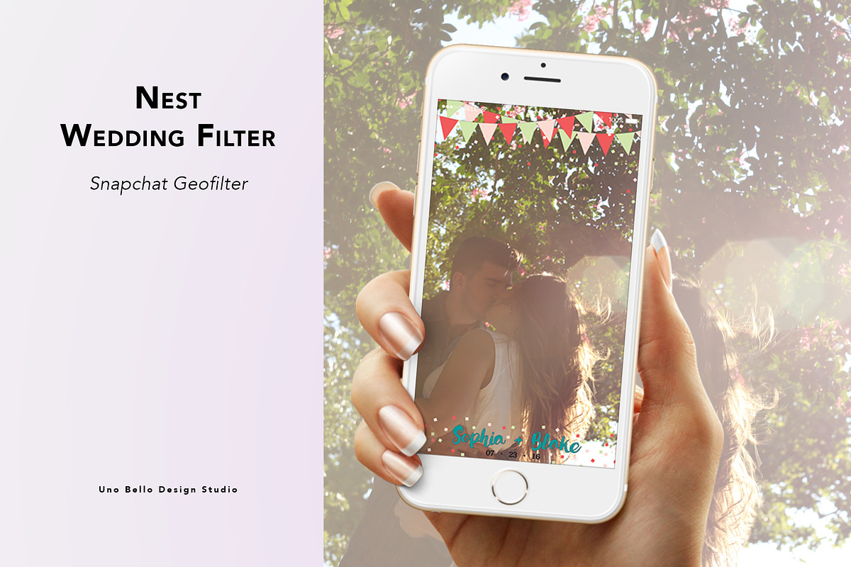 Nest Wedding Geofilter, a Social Media Template by Uno Bello Design Studio (Photo 1 of 3)