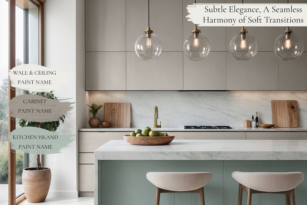 Sw Quietude Whole Home Paint Colors, a Presentation Template by CONCEPT COLORS (Photo 6 of 9)