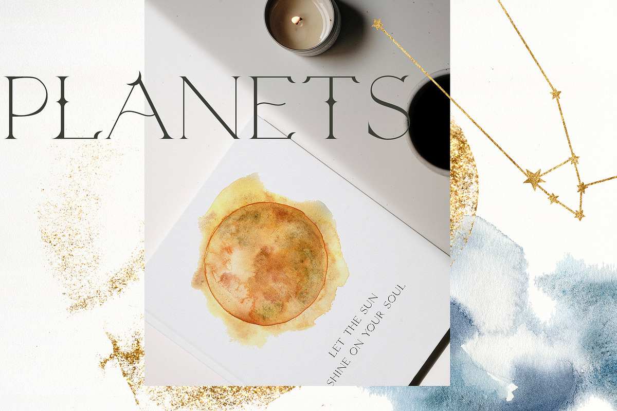 ASTROLOGY watercolor zodiac signs, a Decorative Illustration by Yuliya Derbisheva (Photo 6 of 17)