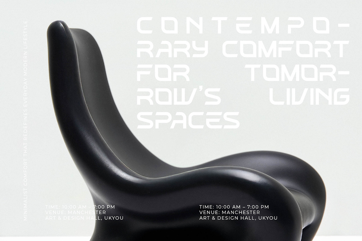Chrome Quantum Futuristic Font, a Sans Serif Font by timelesstype.co (Photo 8 of 20)
