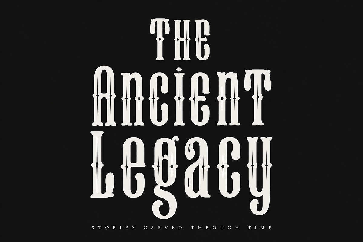 Heritage Ornate, a Slab Serif Font by Wow Magic (Photo 4 of 6)