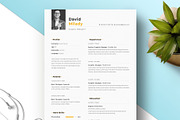 Professional Resume Template, a Resume Template by PicoartBd (Thumbnail 1 of 4)
