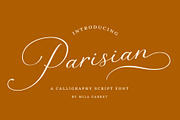Parisian Vintage Calligraphy Script, a Script Font by Mila Garret (Thumbnail 12 of 13)