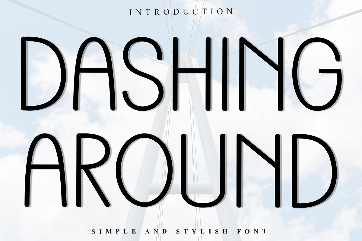 Dashing Around, a Sans Serif Font by InermediaSTUDIO (Photo 1 of 8)