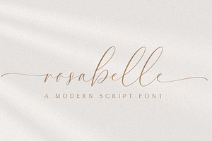 Rosabelle A Modern Script Font, a Script Font by Prestige Artsy Studio