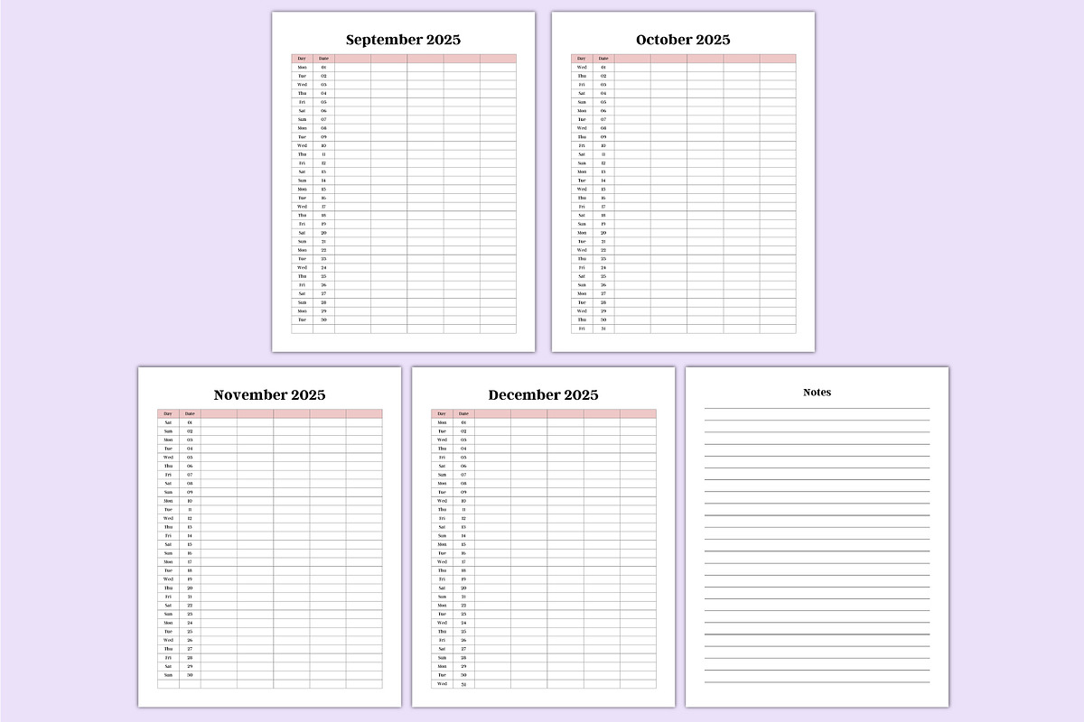 2025 Family Home Planner For Canva, a Stationery Template by Shumaya (Photo 4 of 5)