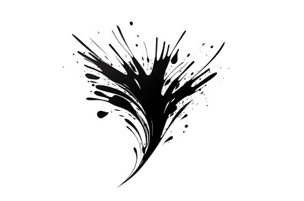 A black ink splatter on a white, a Background Photo by tilialucida