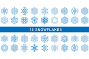 Set of Round Vector Snowflakes With, a Graphic by FineArtStudio (Thumbnail 1 of 3)