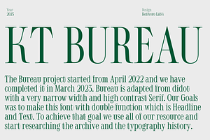 50% OFF KT Bureau - Display Serif