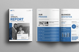 Annual Report Template, a Brochure Template by MassiveCreator
