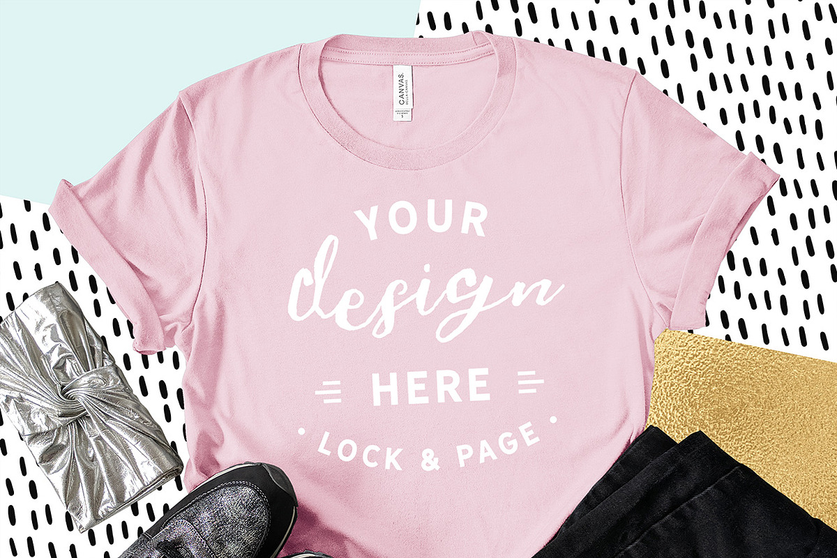 Bella Canvas 3001 Graphic Mockups, a Shirt Mockup by lock and page (Photo 8 of 65)