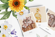 Farm Animals & Flowers Watercolour, an Animal Illustration by Busy May Studio (Thumbnail 6 of 11)
