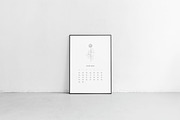 Calendar 2020 Floral Line Art Design, a Templates & Theme by Bordo (Thumbnail 2 of 3)