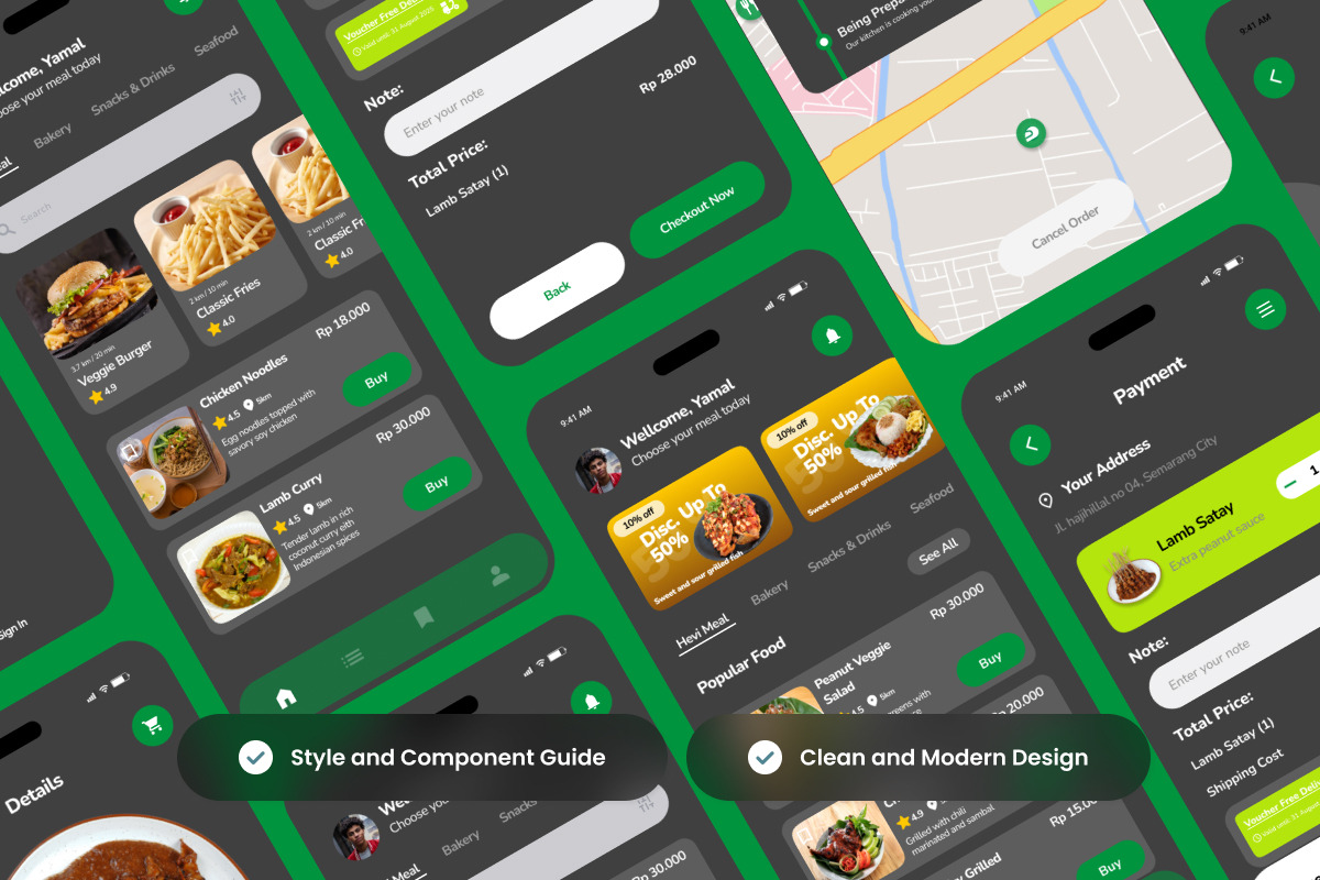 Jet Eats – Warm Food Ordering App, an App Template by productype1 (Photo 3 of 5)