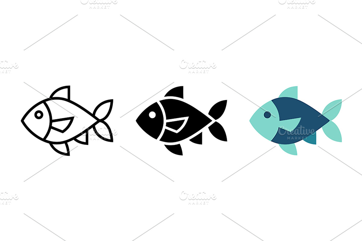 Fish Icon Vector Design, a Solid Icon by Artonix (Photo 2 of 2)