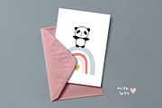 Cute pandas & rainbows collection, an Animal Illustration by Tkoko vectors & patterns (Thumbnail 11 of 11)